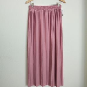 Pink maxi skirt
